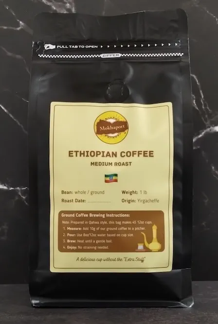 Ethiopia coffee — 1 lb bag from Mokhaport